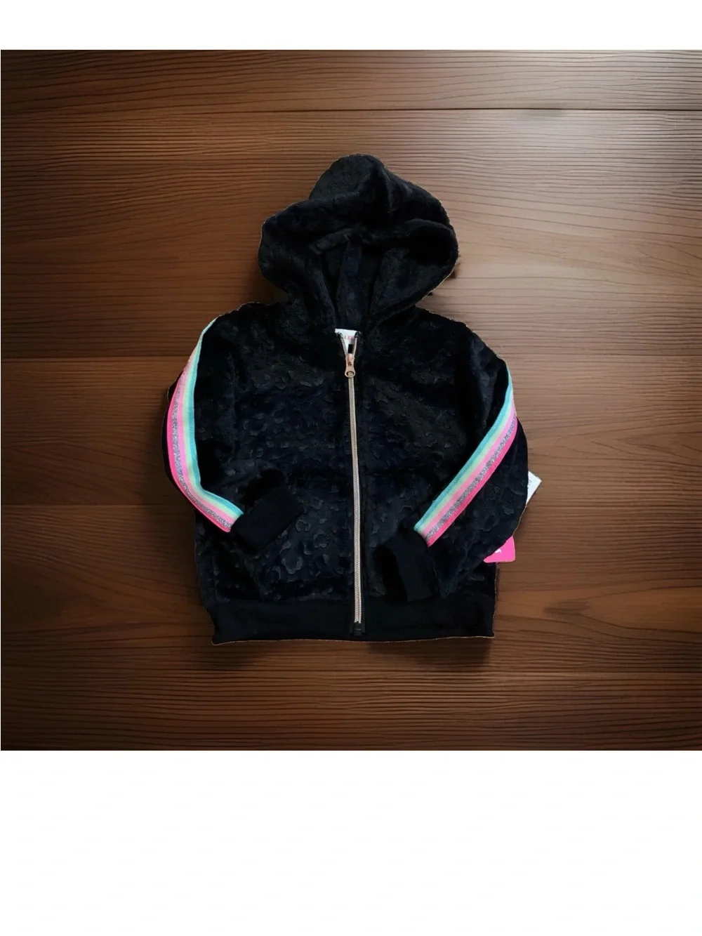 Lemon Kiss Little Girl 2-Piece Velour Full Zip Hoodie & Joggers Set